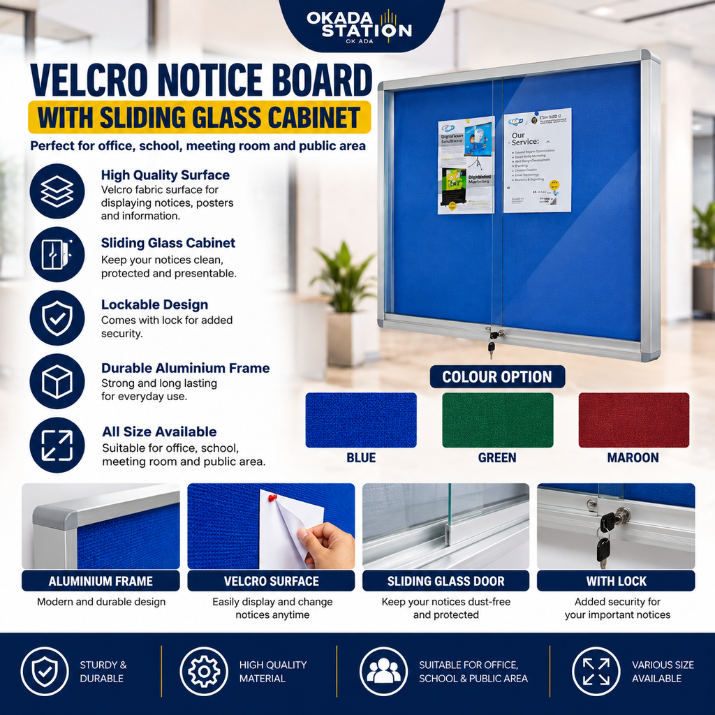 Okada Station Velcro Notice Board Ad
