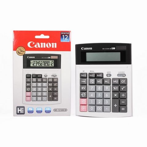 CANON CALCULATOR WS-1210HI III (Original) / Canon Calculator / WS1210  Calculator / 12 Digits Calculator – OKADA STATION OFFICE SUPPLY