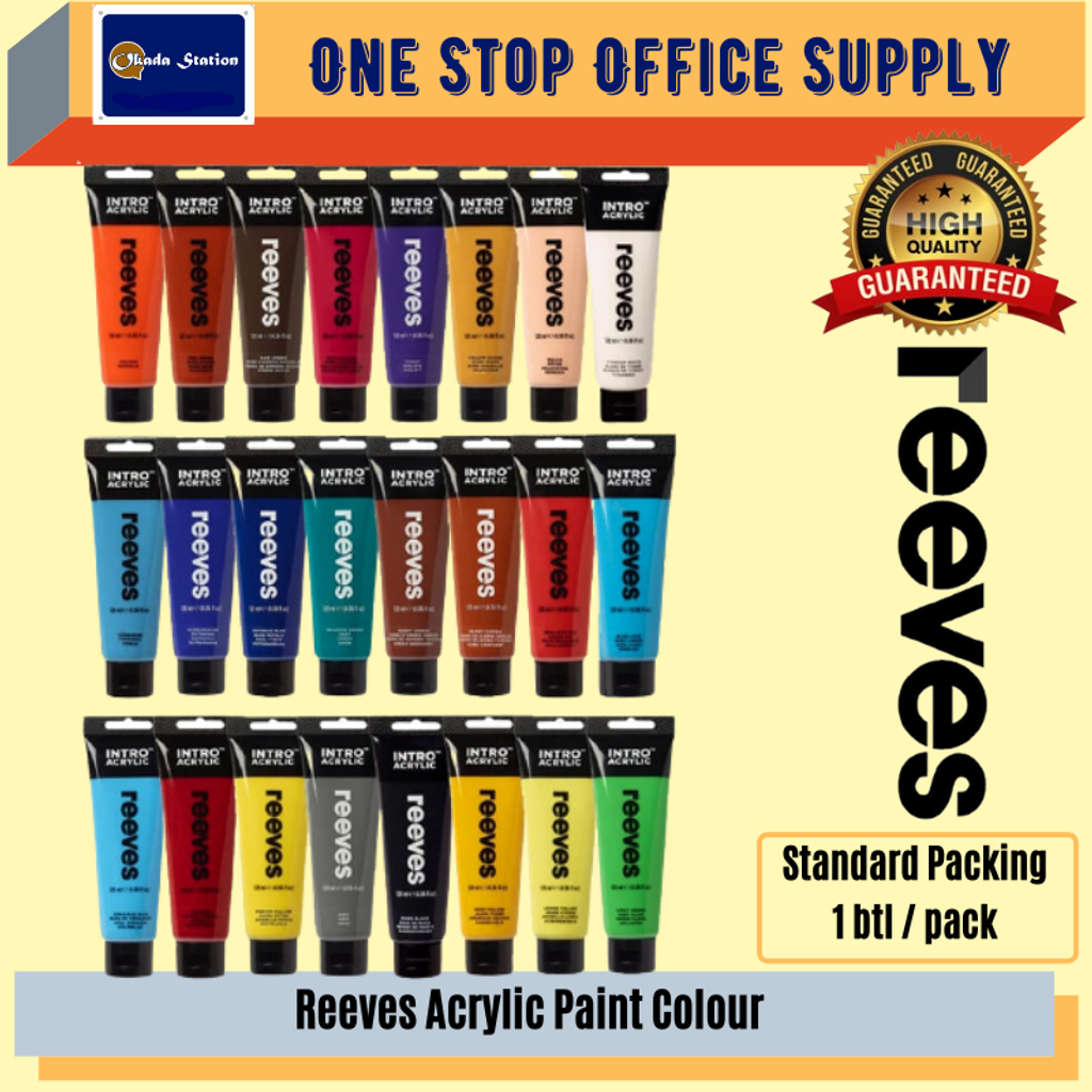 Reeves Intro Acrylic Paint 100ml / Artist Paint / Acrylic Colour Paint / Reeves  Acrylic Paint – OKADA STATION OFFICE SUPPLY