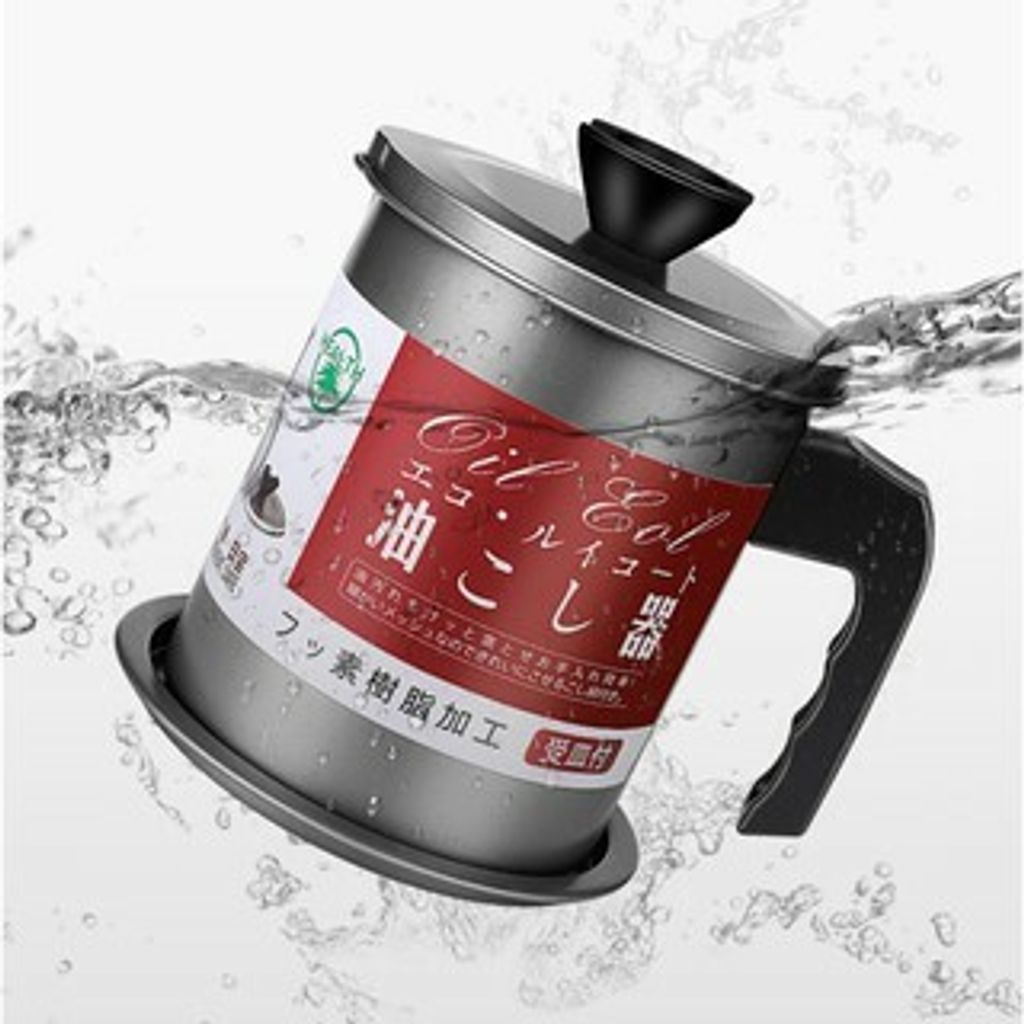 ️READY STOCK ️Japan 1.4L New Style Non-Slip cooking oil pot grease keeper container with lid and filter for kitchen.jpg