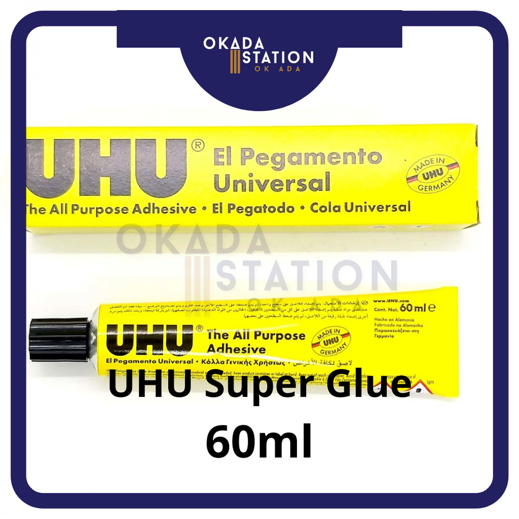 ORIGINAL UHU Glue/ Gam UHU - size available 7ml, 20ml, 60ml, 120ml