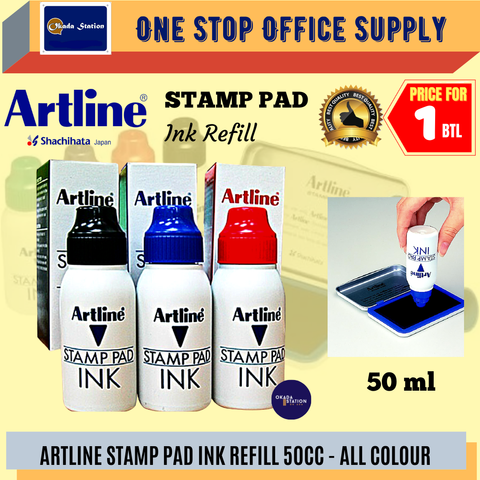 ARTLINE STAMP PAD INK 50ML REFILL - Big Stationery