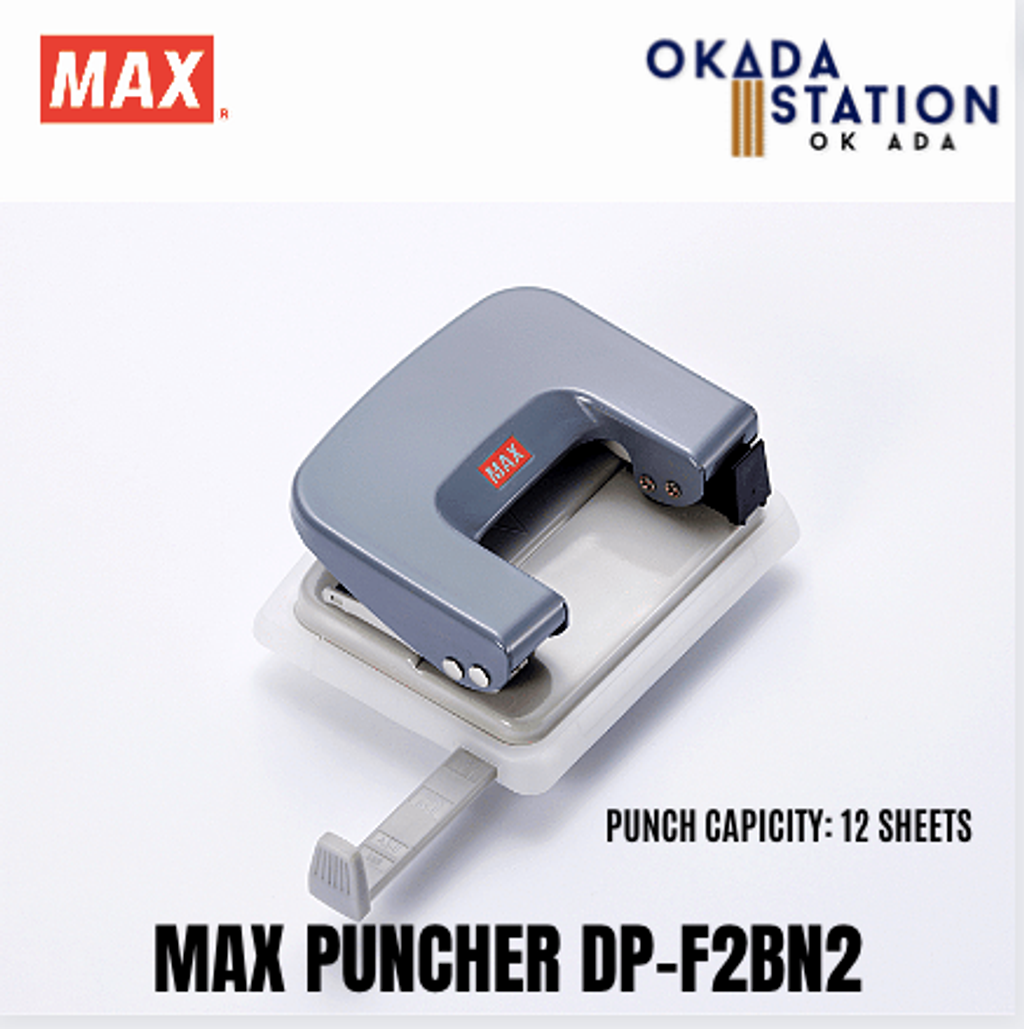 MAX 2 HOLE PUNCHER DP-F2BN2- NEW (PUNCHER) / PAPER PUNCH / TWO HOLE PUNCHER  / MAX DP-F2BN – OKADA STATION OFFICE SUPPLY