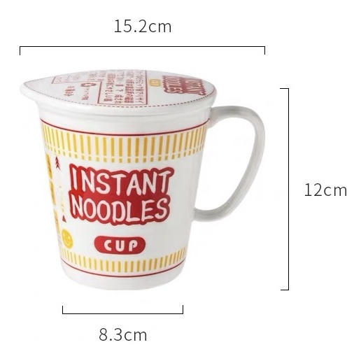 Instant Noodle Ceramic Bowl and Cup Getaholic Getaway Shopaholic