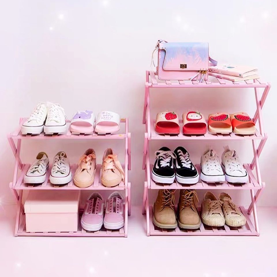 Essential Pink Shoe Rack (AFW0096) Getaholic Getaway Shopaholic