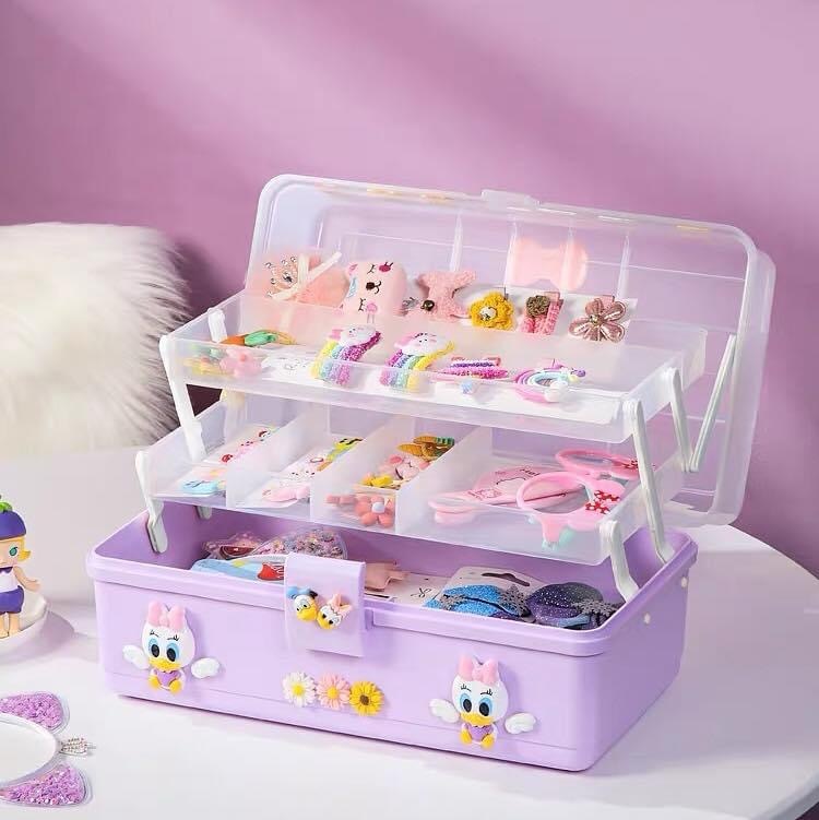 Order Hair Band Organizer with Drawer  Personalized MDF Hair Accessories  Storage Box  Popup Kids