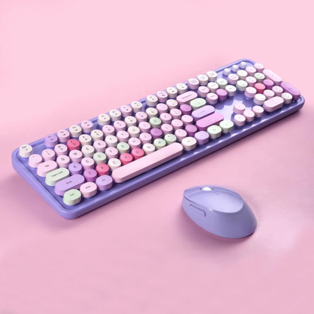 Fancy Fun Colourful Wireless Full Keyboard + Wireless Mouse – Getaholic - Getaway Shopaholic Fancy Fun Colourful Wireless Full Keyboard + Wireless Mouse – Getaholic - Getaway Shopaholic