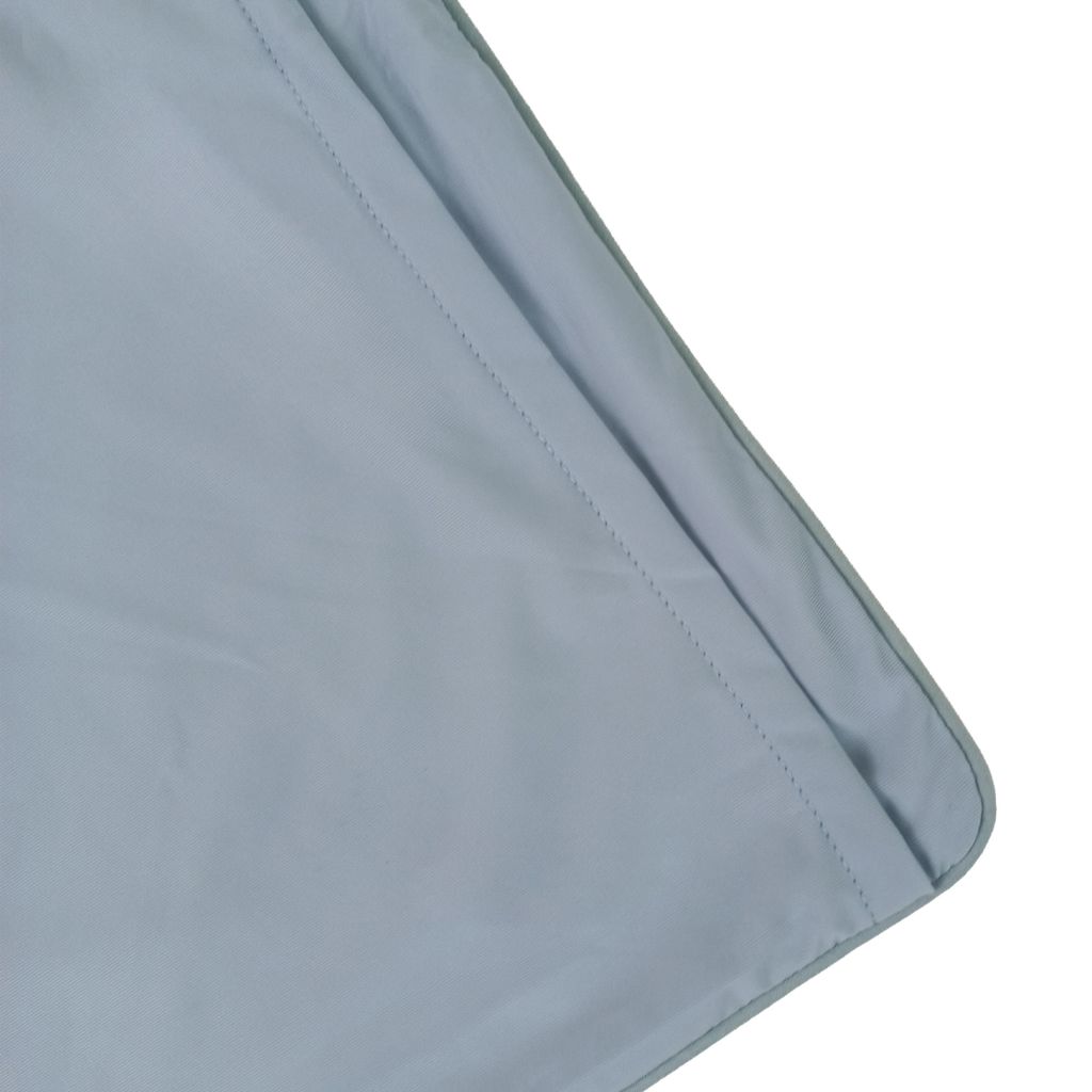 light blue close up back