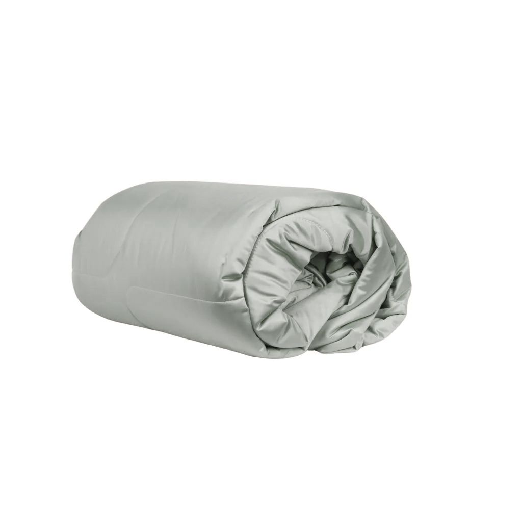 Lightweight 120g CoolMax summer quilt blanket-Grey
