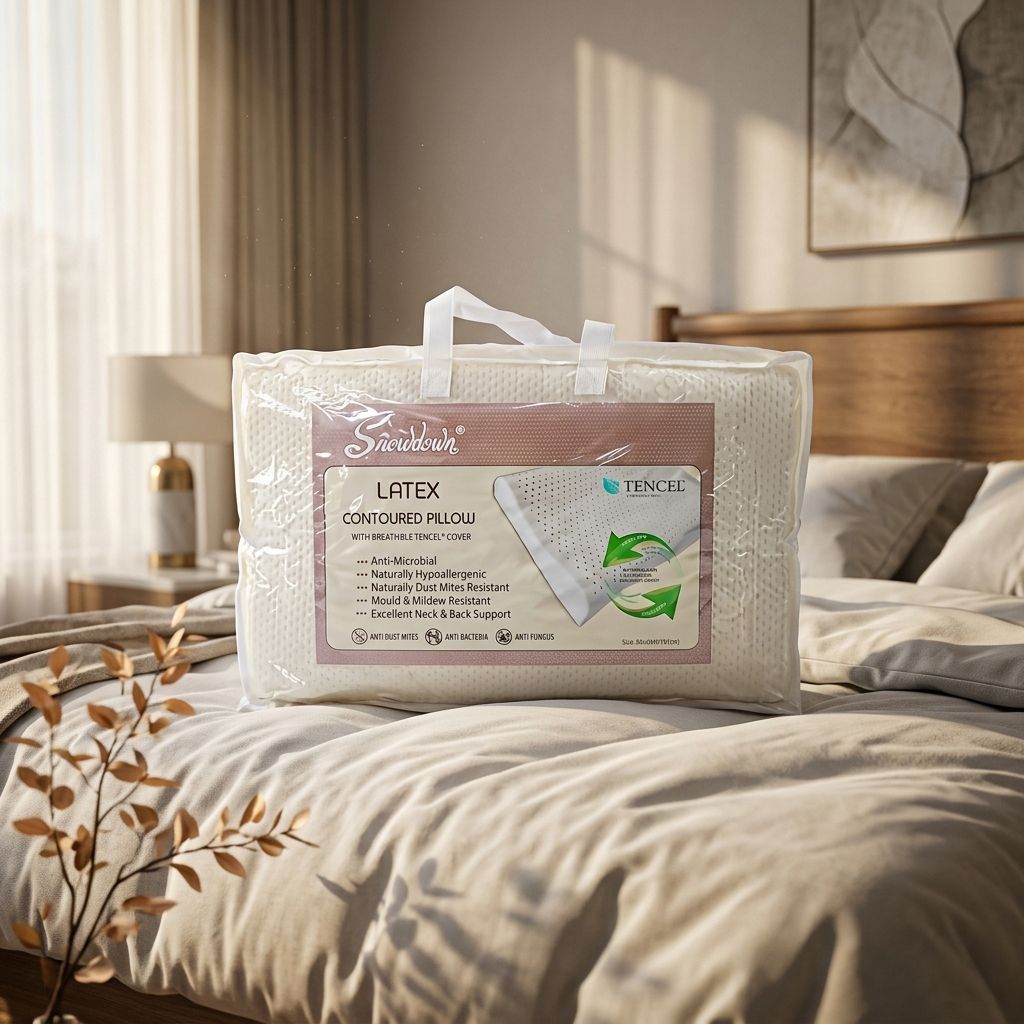 Snowdown Latex Contoured Pillow