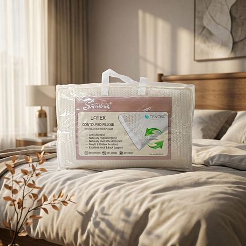 Snowdown Latex Contoured Pillow