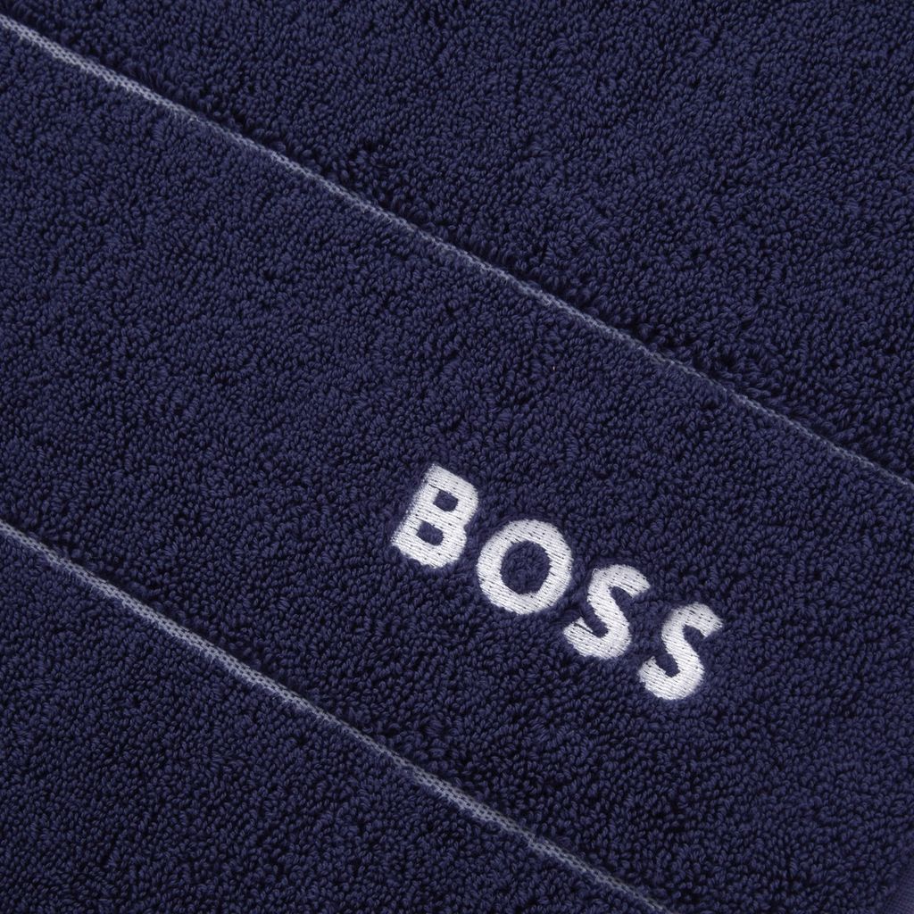 Navy PLAIN Bath towel - Boss Home - - 2 Large