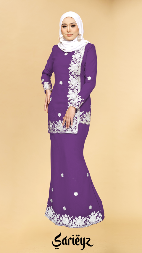 BAJU KURUNG MODEN KAJOL LACE EKSKLUSIF KLE203 2