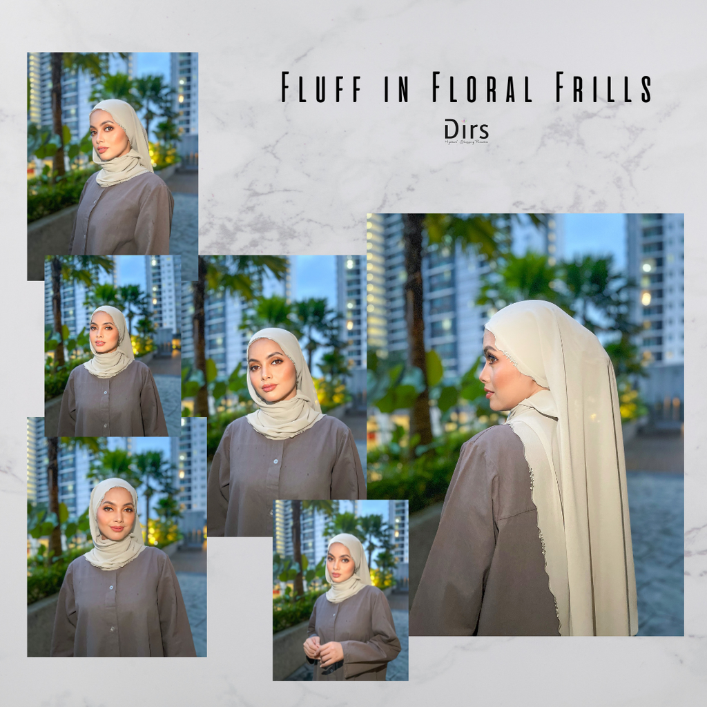 Shawl Fluff Floral Frills - 1-1703311500765