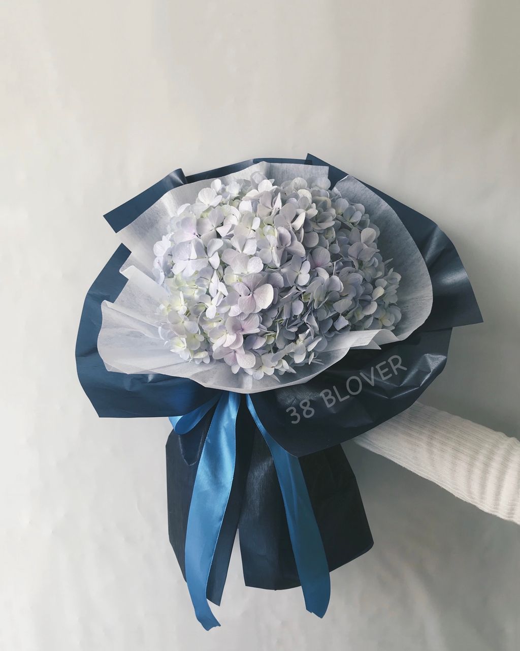 ROYAL BLUE Hydrangea Bouquet – Thirty8BLover Florist l Flower Delivery