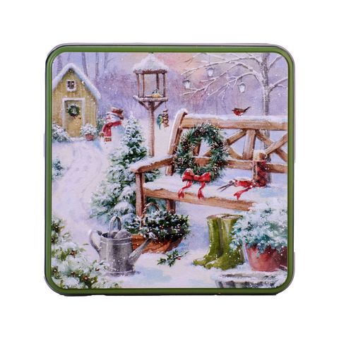 冬日園丁浮雕盒餅乾