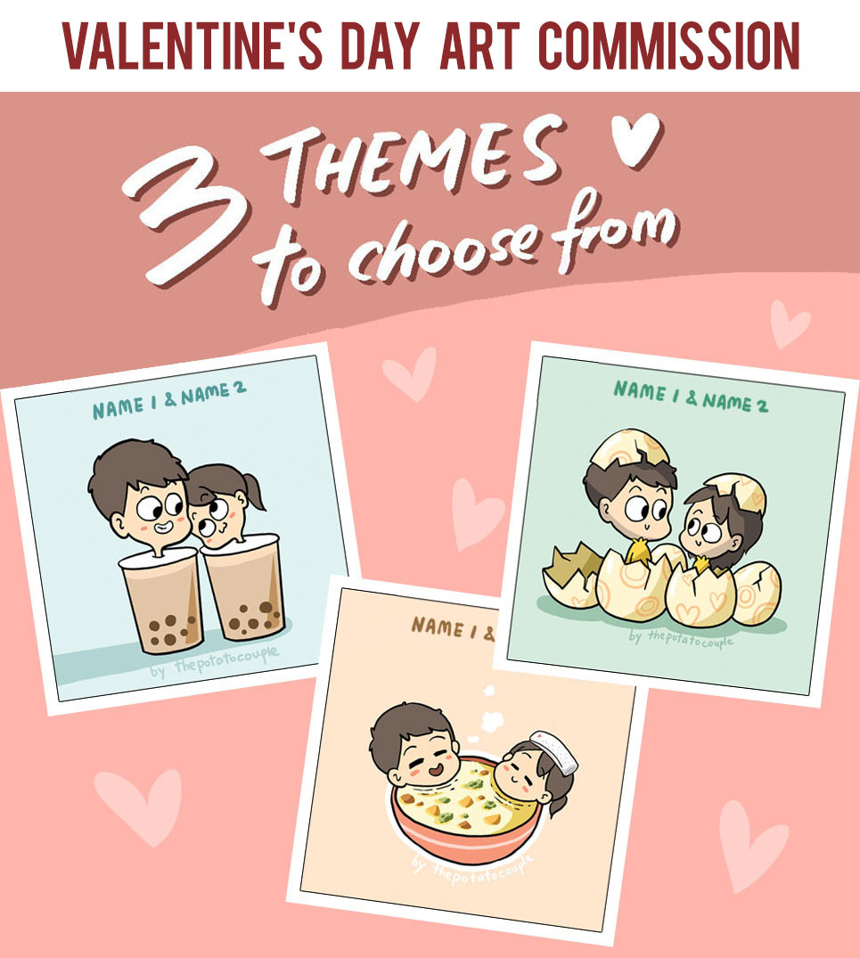 Art Commission Valentines Day The Potato Couple