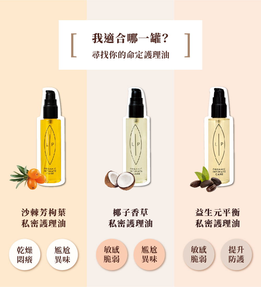 Lip Intimate Care 私密處護理油挑選指南