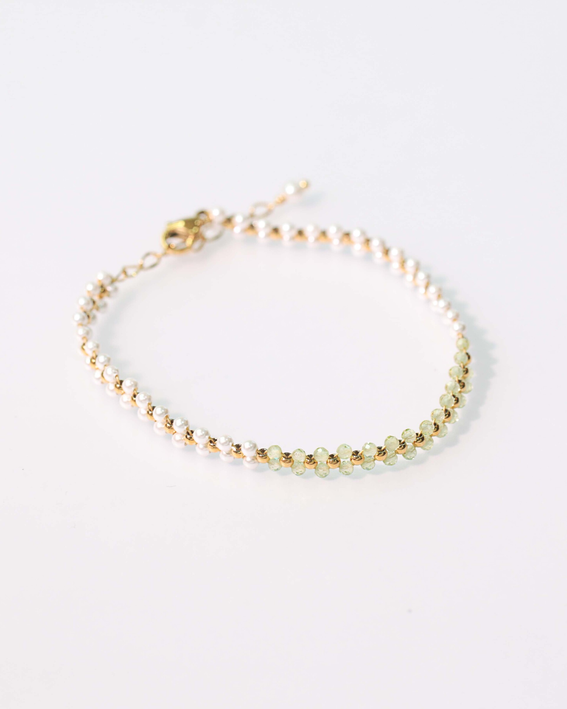 center-gemstone-pearl-stainless-steel-bracelet-B2288-2mm-Peridot-02