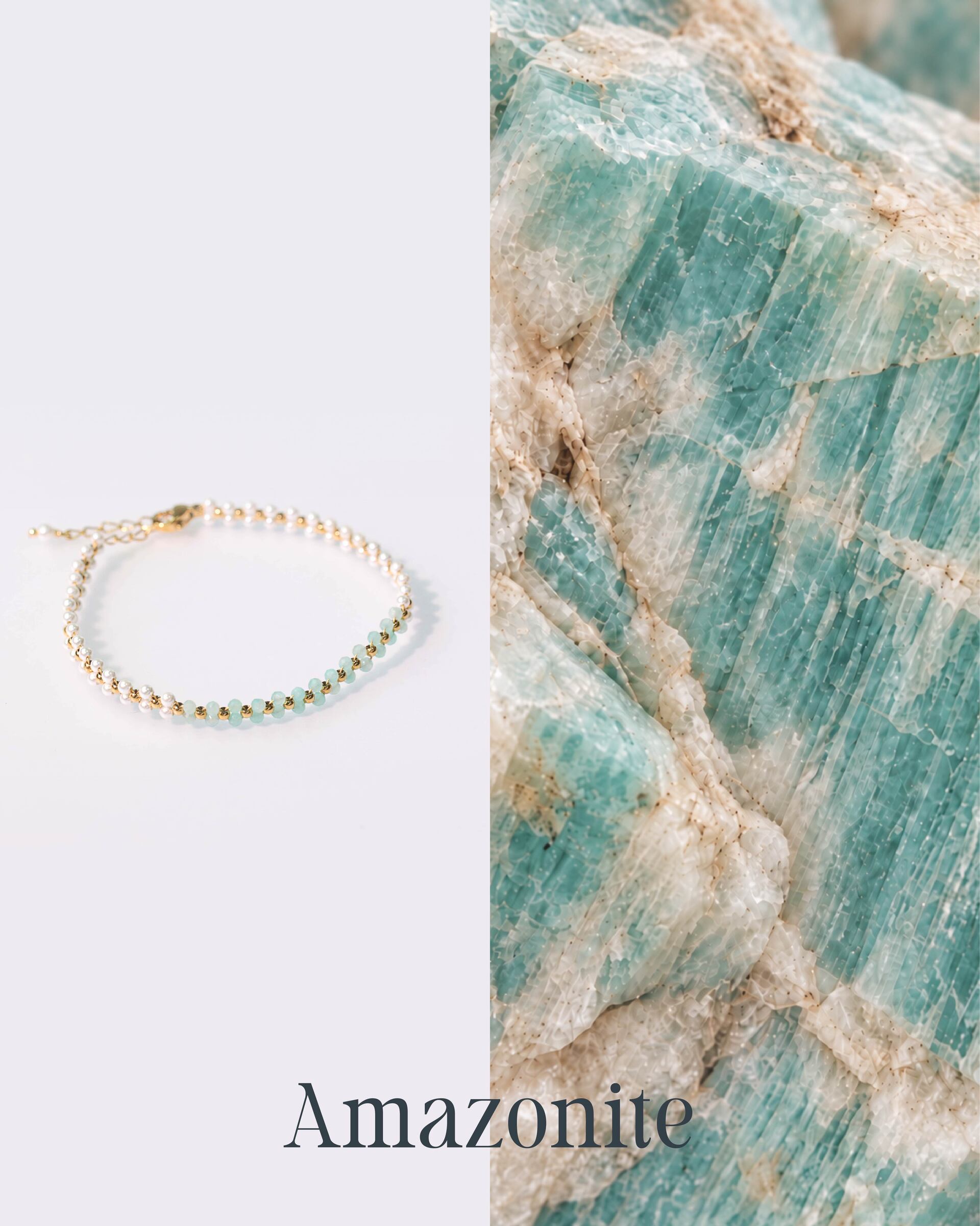 center-gemstone-pearl-stainless-steel-bracelet-B2288-2mm-Amazonite-01
