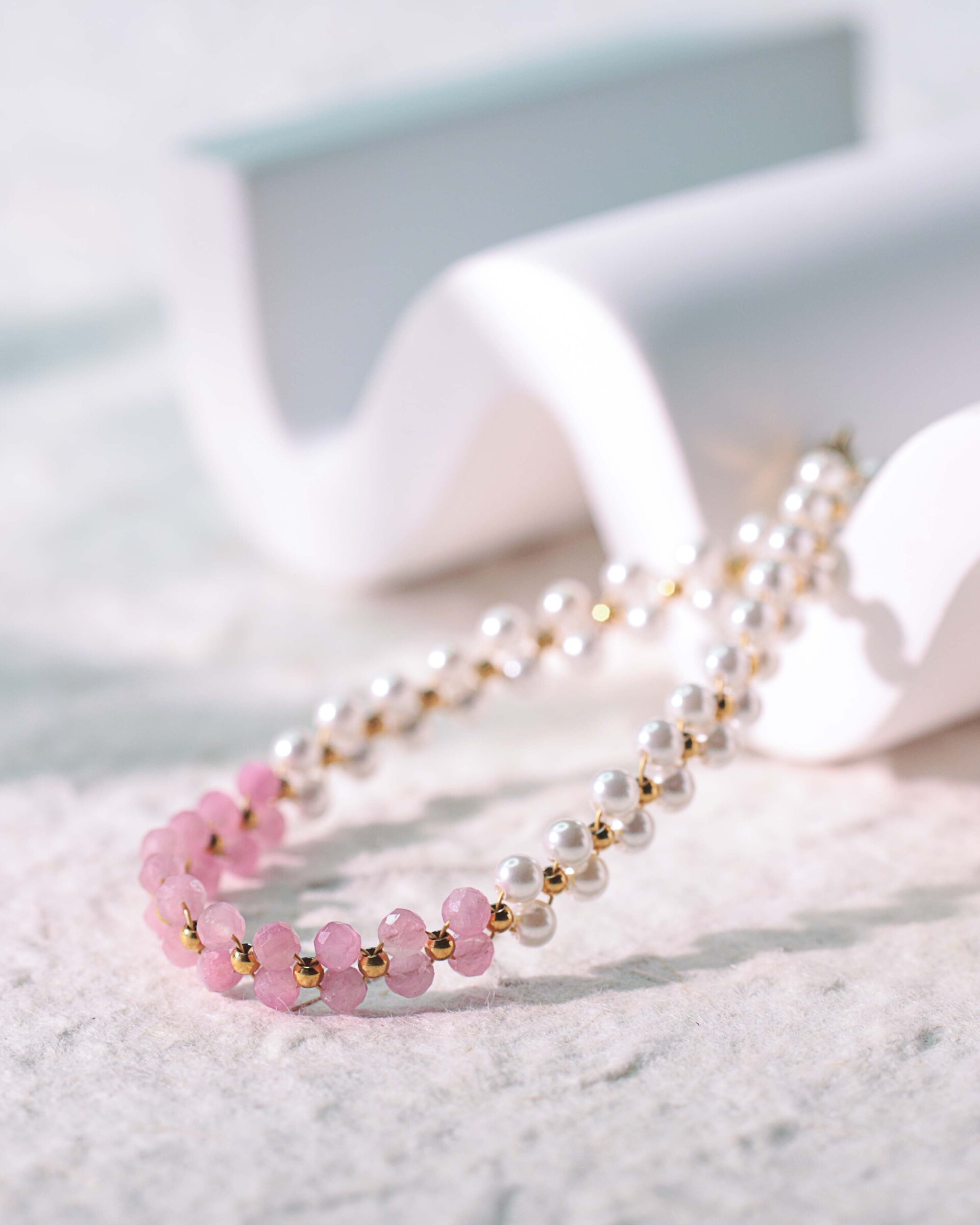 center-gemstone-pearl-stainless-steel-bracelet-B2289-3mm-Tourmaline-03