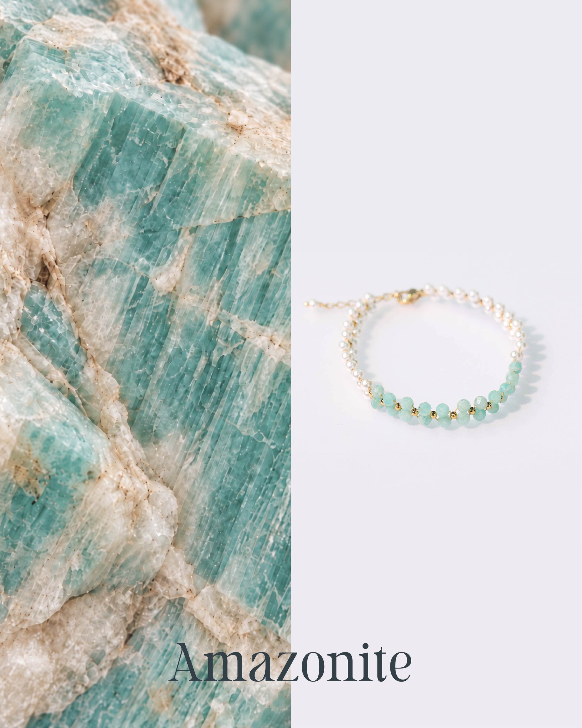 center-gemstone-pearl-stainless-steel-bracelet-B2289-3mm-Amazonite-01
