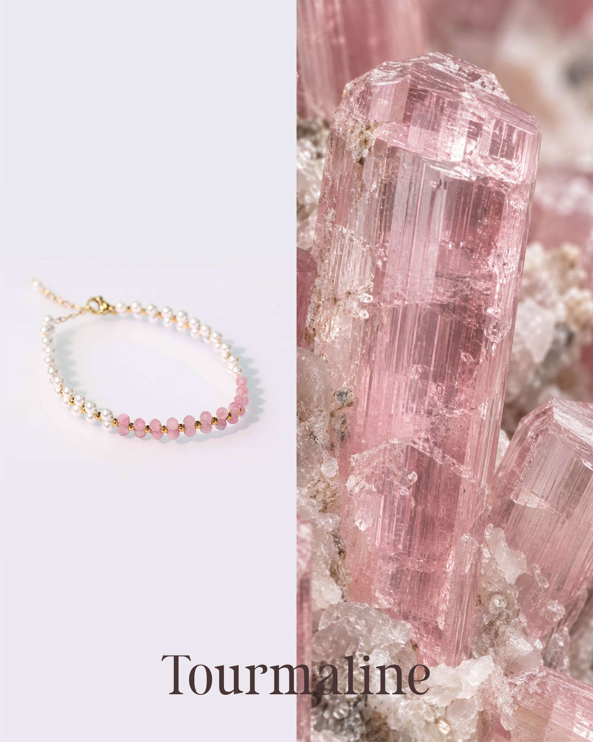 center-gemstone-pearl-stainless-steel-bracelet-B2289-3mm-Tourmaline-01