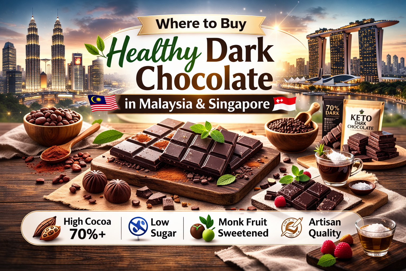 Where to Buy Healthy Dark Chocolate in Malaysia & Singapore