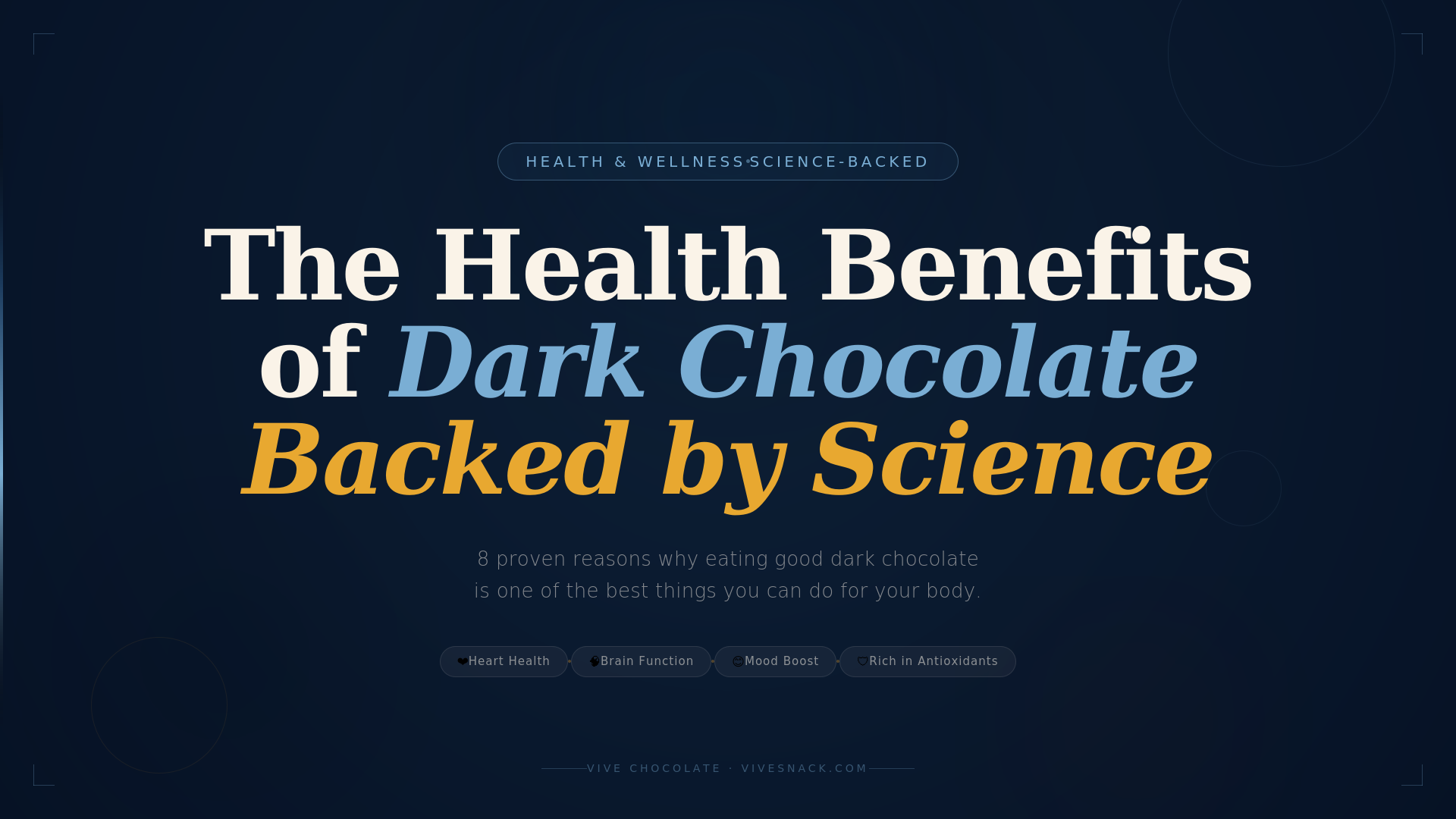 The Health Benefits of Dark Chocolate (Backed by Science)