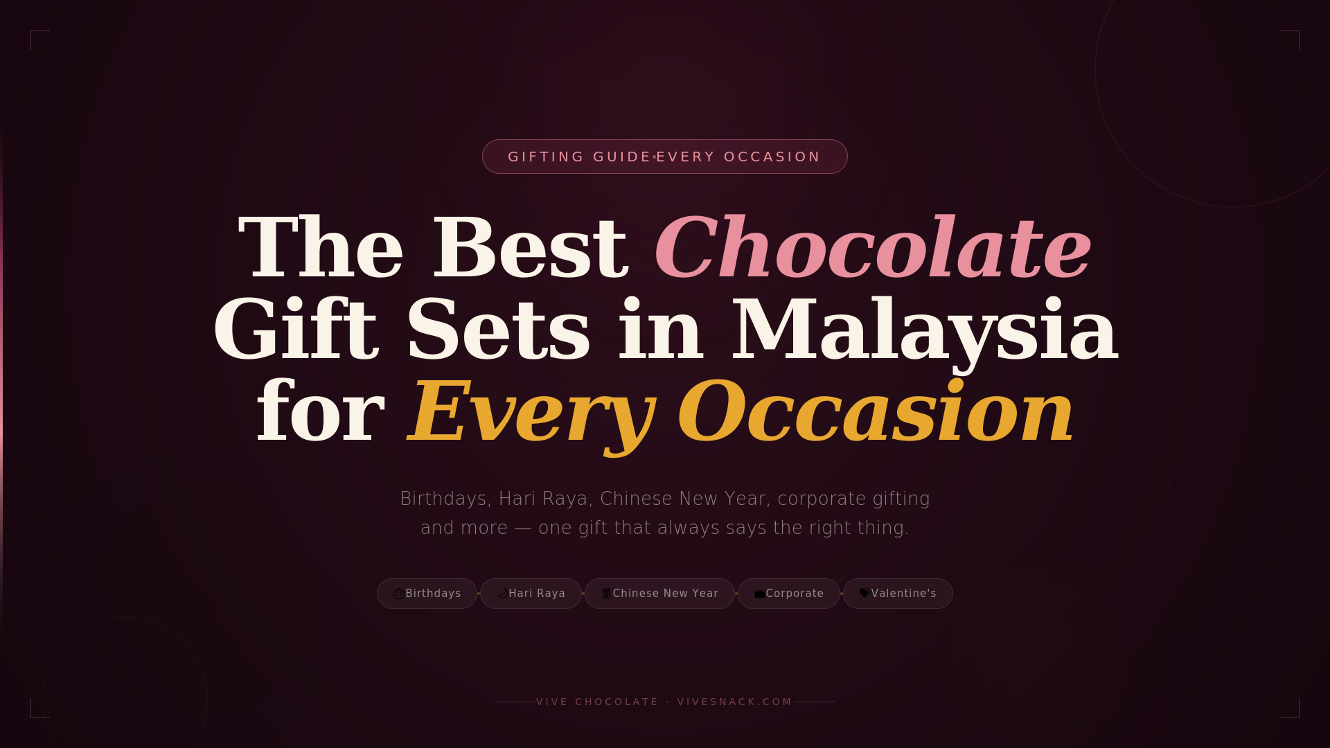 Best Chocolate Gift Sets in Malaysia for Every Occasion