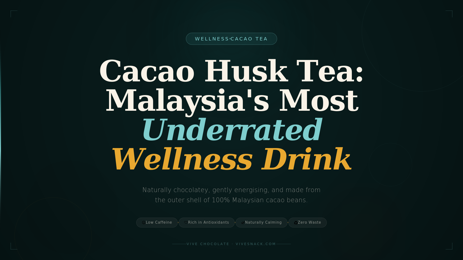 Cacao Husk Tea: Malaysia's Most Underrated Wellness Drink