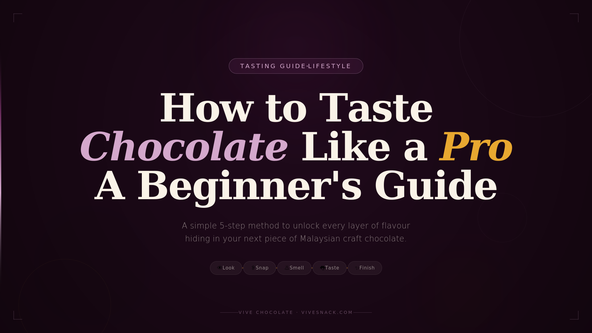 How to Taste Chocolate Like a Pro (A Beginner's Tasting Guide)