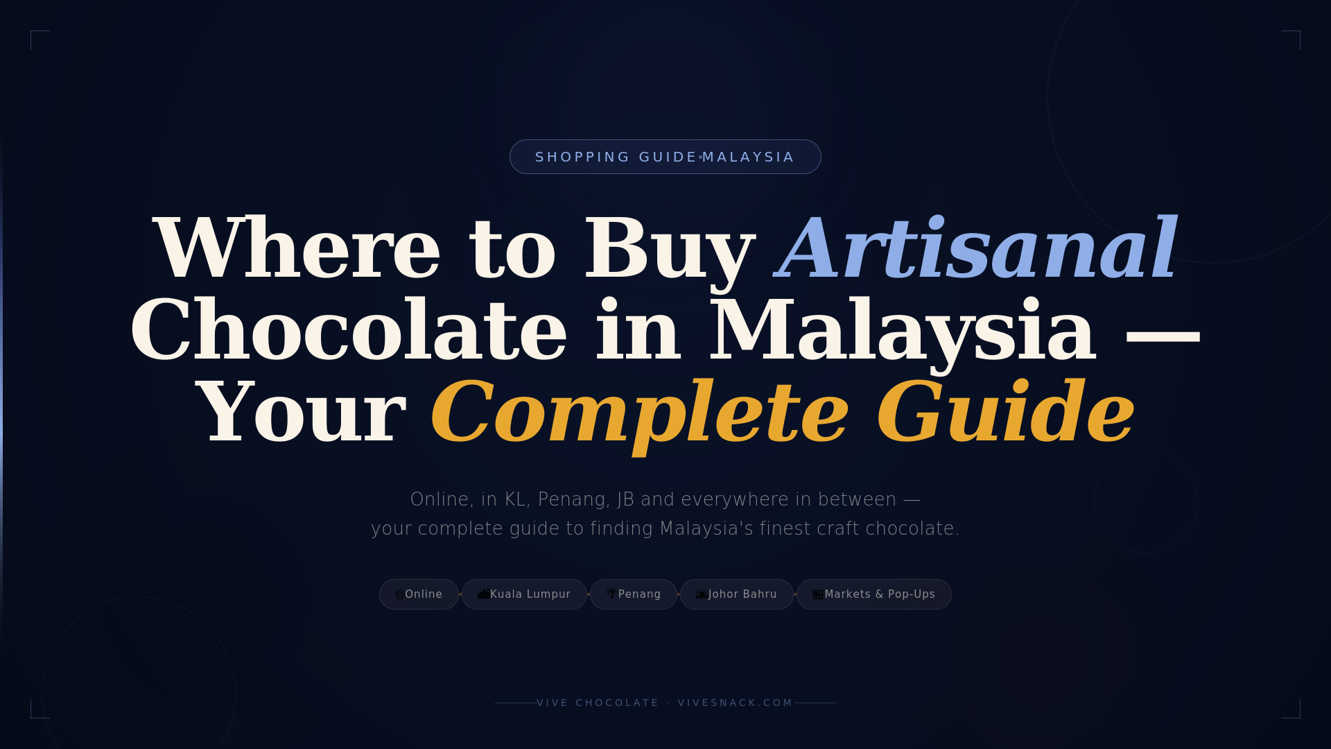 Where to Buy Artisanal Chocolate in Malaysia — Your Complete Guide