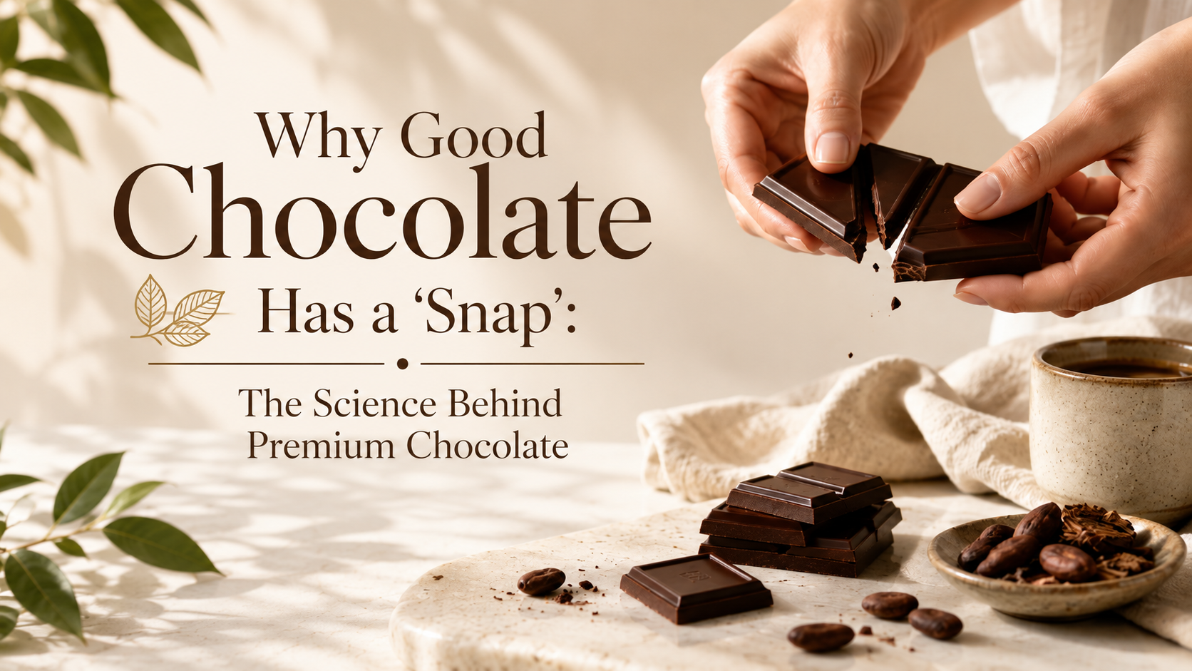 Why Good Chocolate Has a "Snap": The Science Behind Premium Chocolate
