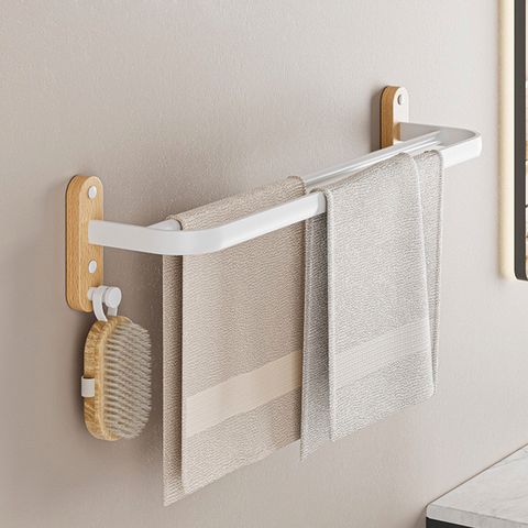 白色毛巾架單桿01