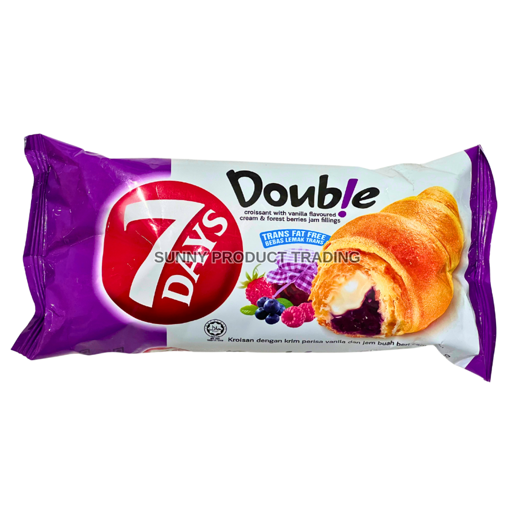 7 Days Croissant - Double Cream Vanilla & Forest Berries