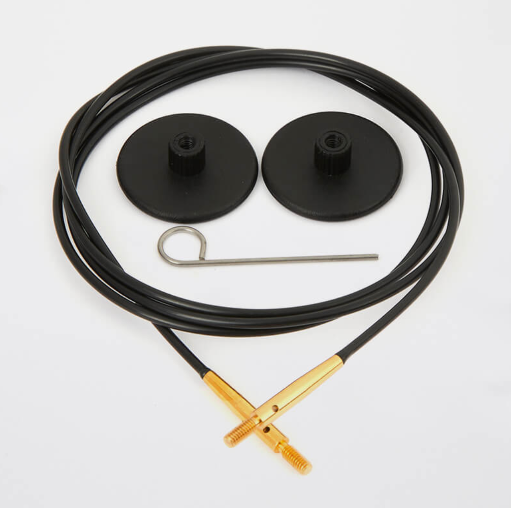 Black Single Cord with 24 carat gold plated connectors.png
