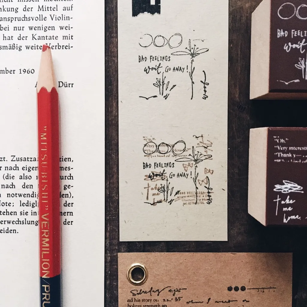 Mr. Eggplants Rubber Stamp - Doodle Notes S (2 options)