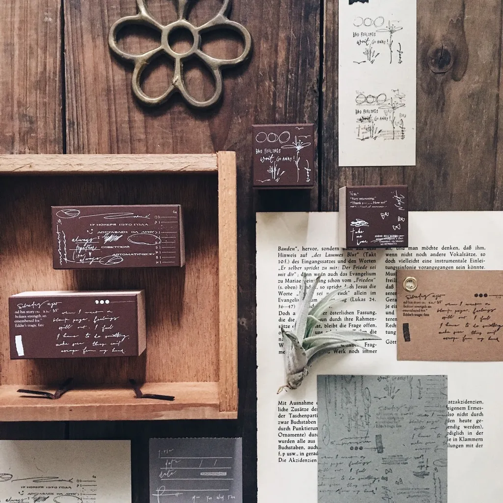 Mr. Eggplants Rubber Stamp L - Doodle Notes (2 options)