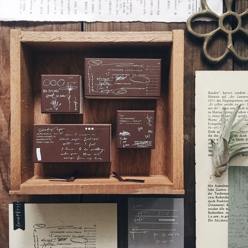 Mr. Eggplants Rubber Stamp L - Doodle Notes (2 options)