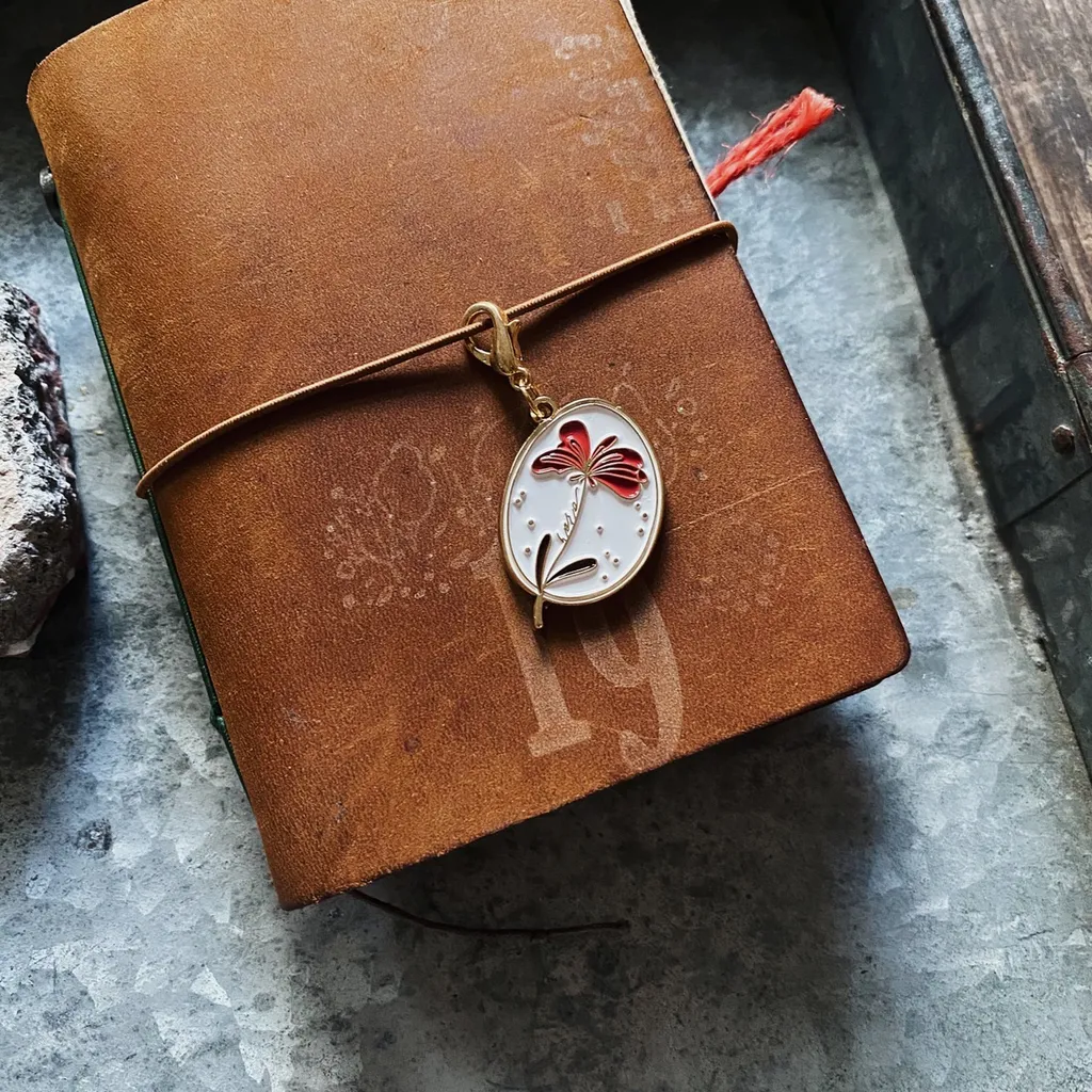 Mr. Eggplants Key Chain - Fondant Flower (2 options)