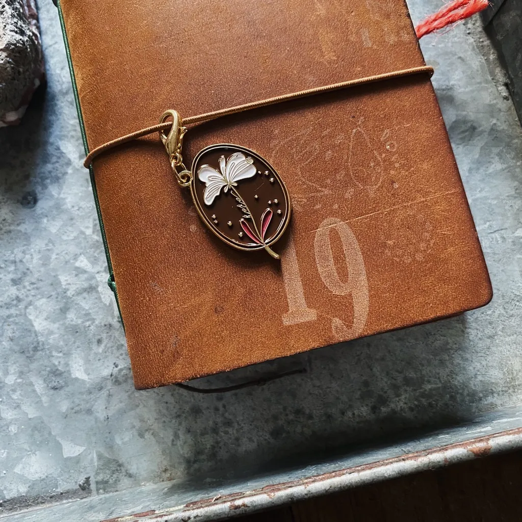 Mr. Eggplants Key Chain - Fondant Flower (2 options)