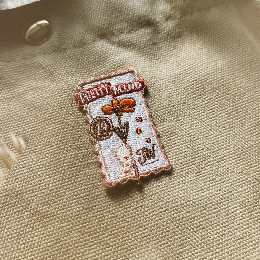 Mr. Eggplants Embroidery Sticker Patch - Passing Notes (2 options)