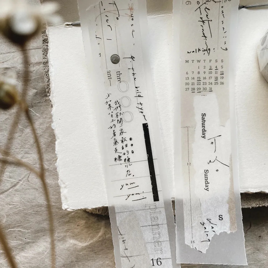 Mr. Eggplants Washi Tape - Think Note II. (2.5cm)