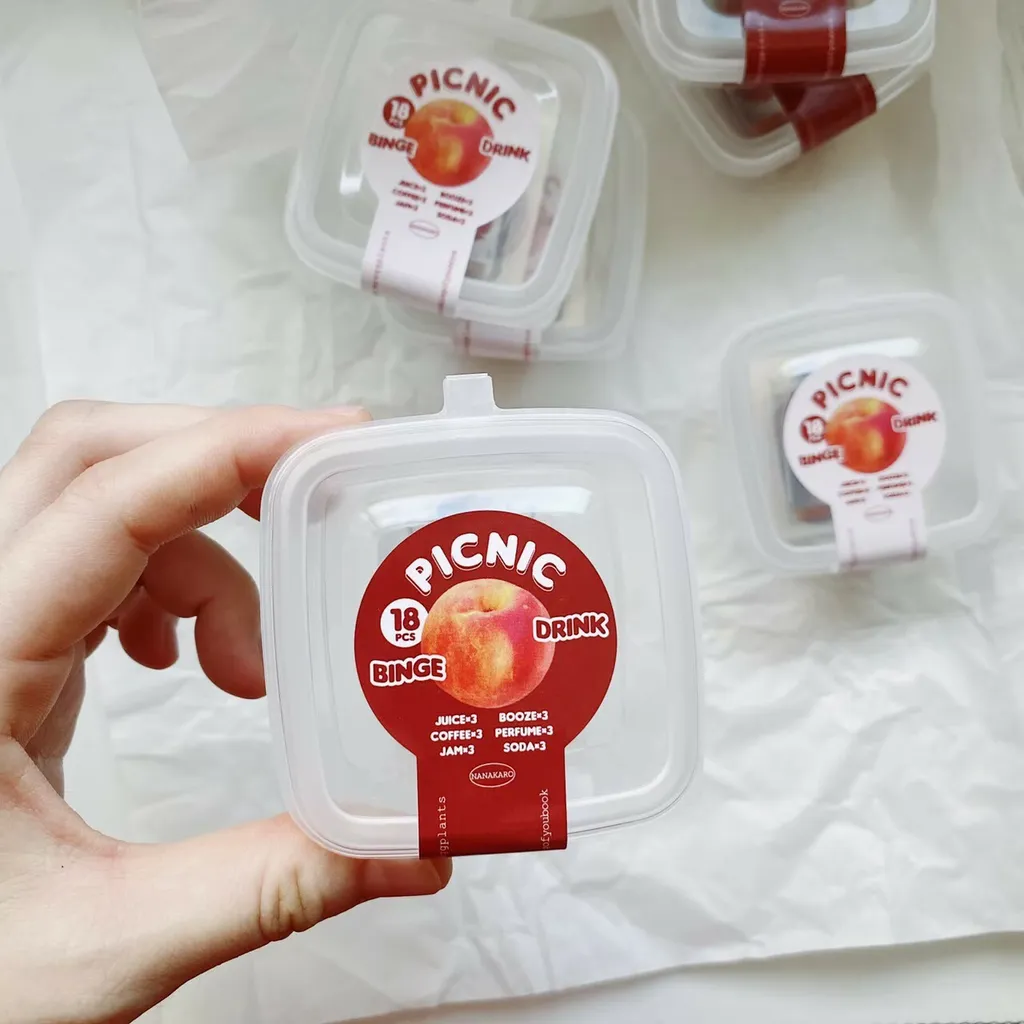 Mr. Eggplants Stickers Set - Picnic Drinks