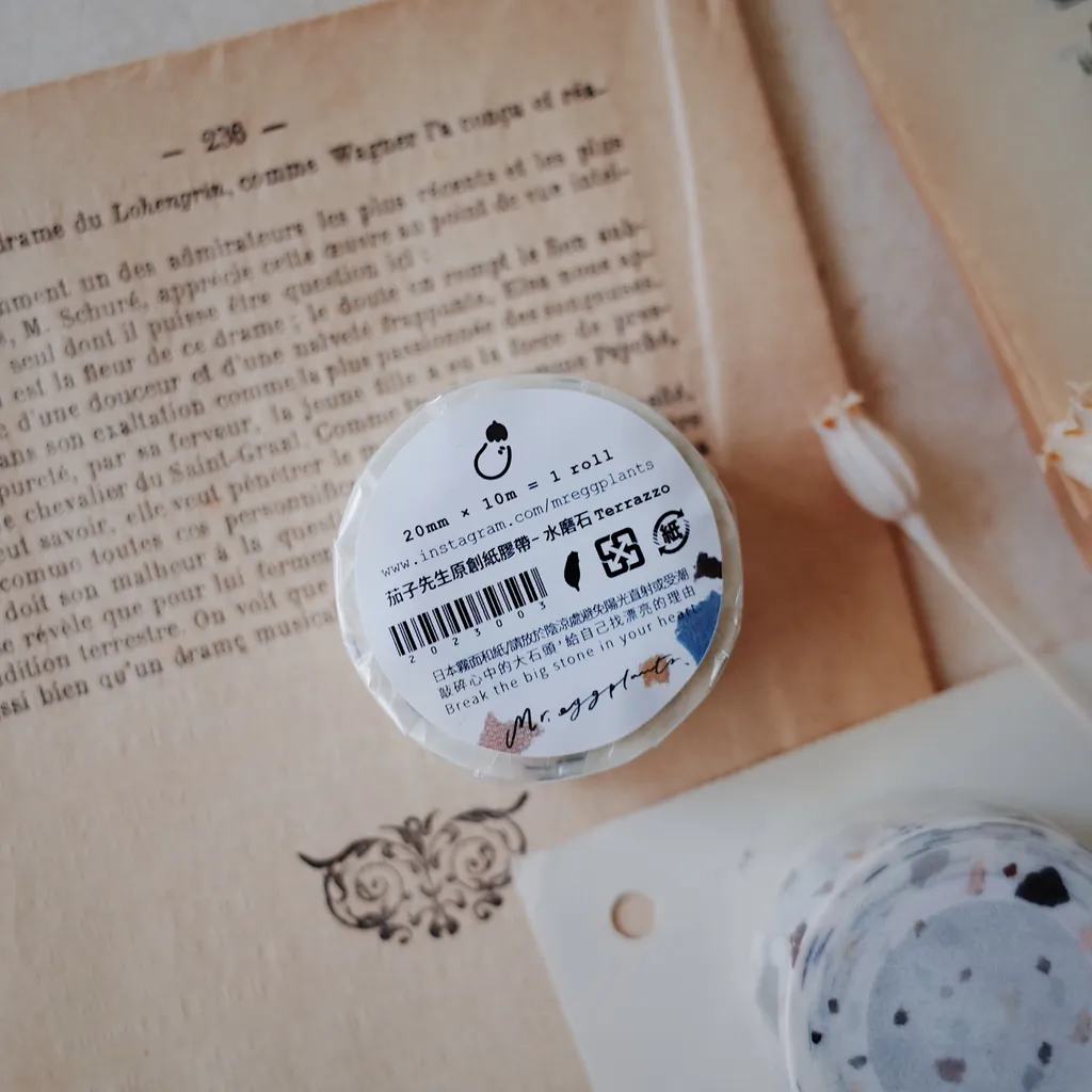 Mr. Eggplants Washi Tape - Terrazzo (2cm)