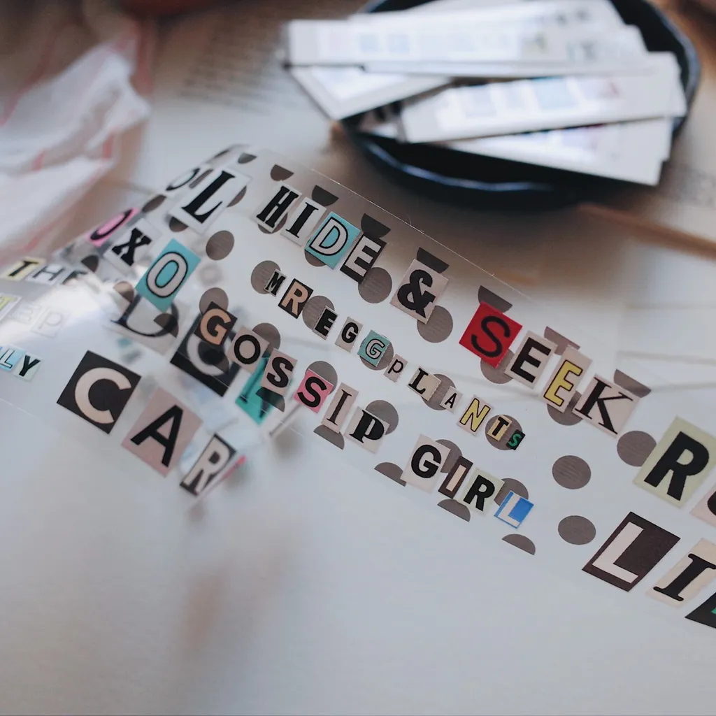 Mr. Eggplants PET Tape - Words (4cm)