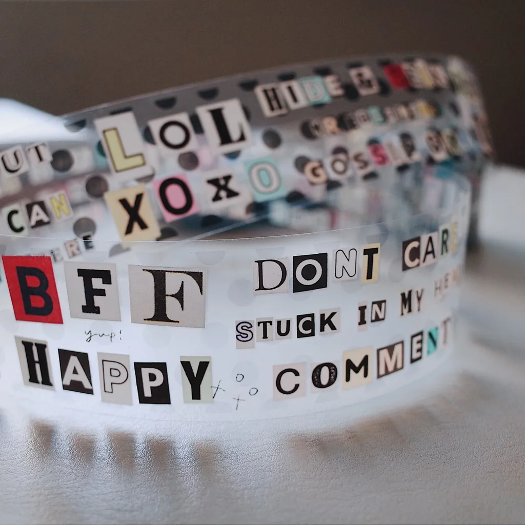 Mr. Eggplants PET Tape - Words (4cm)