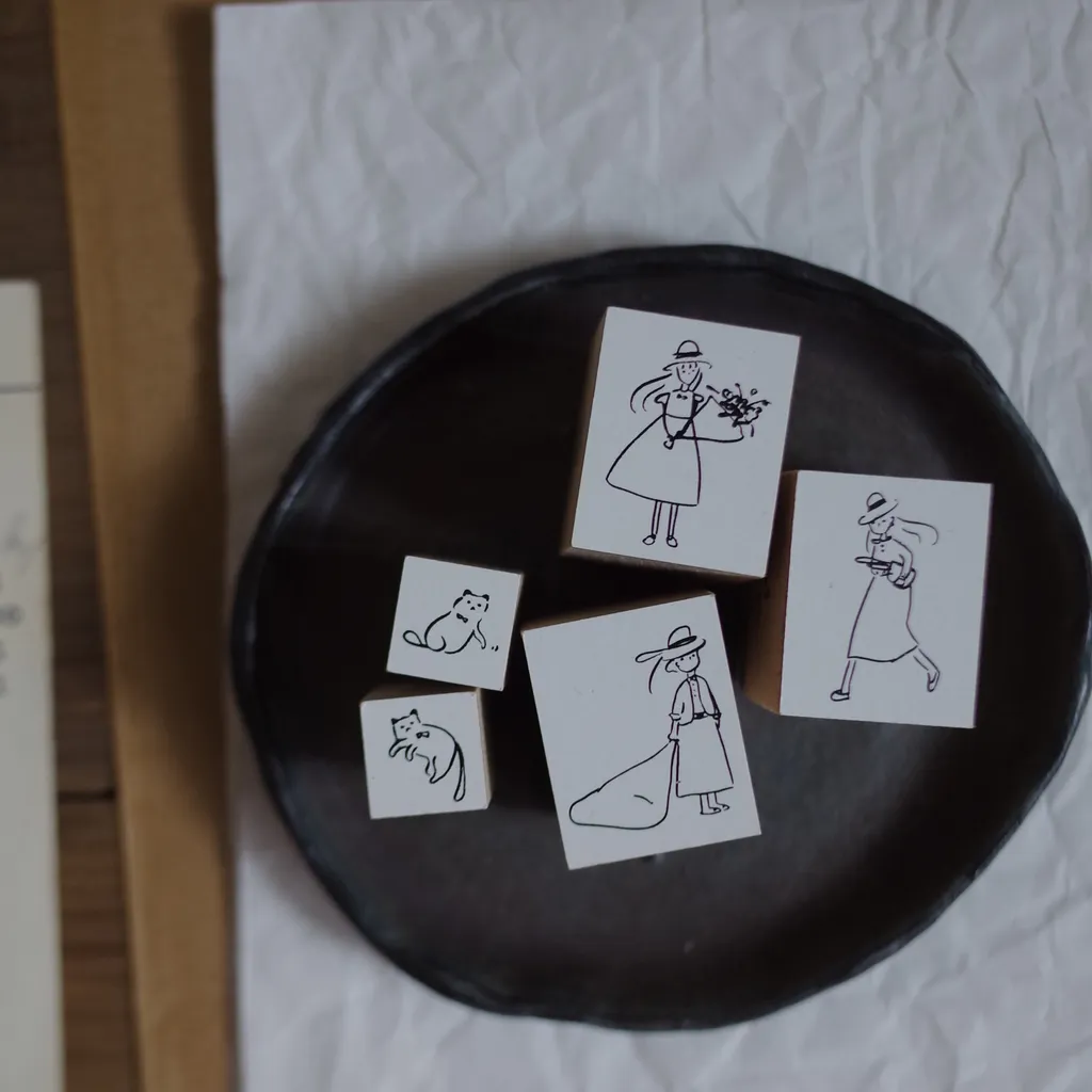 Mr. Eggplants Her Rubber Stamp - Bouquet