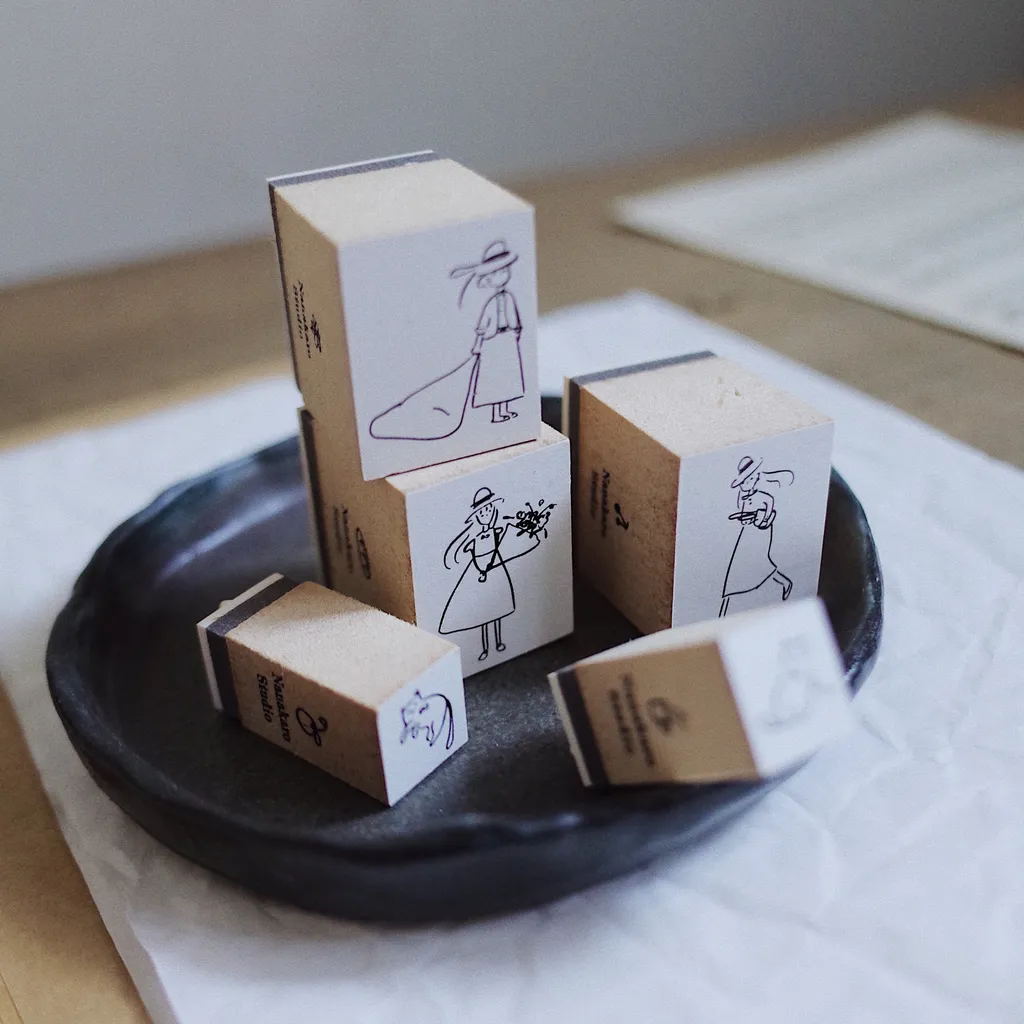 Mr. Eggplants Her Rubber Stamp - Bouquet